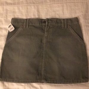 Corduroy mini skirt